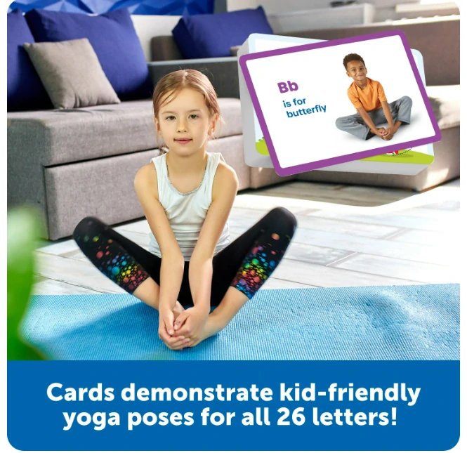 Alpha-Pose Letter Yoga Jóga pozice pro děti v angličtině