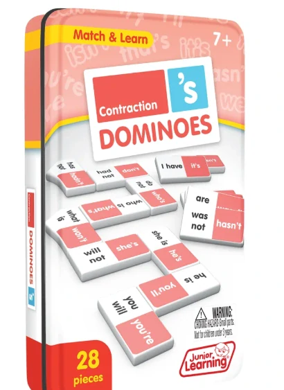 Contraction Dominoes Stažené tvary domino v angličtině