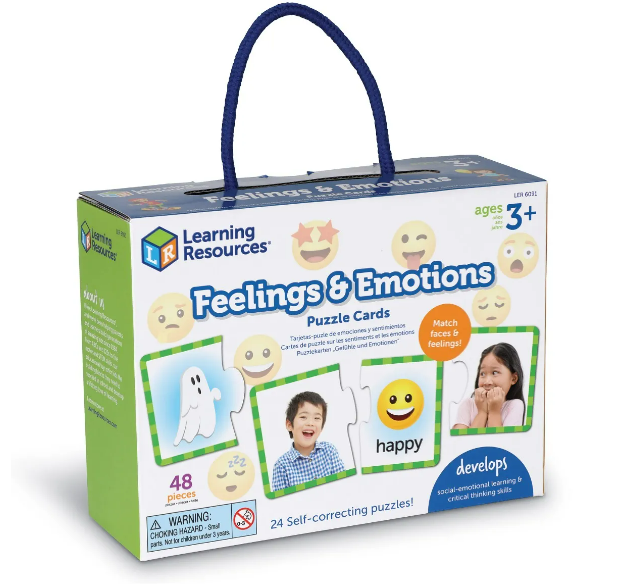 Feelings & Emotions Puzzle Cards Pocity a emoce v angličtině
