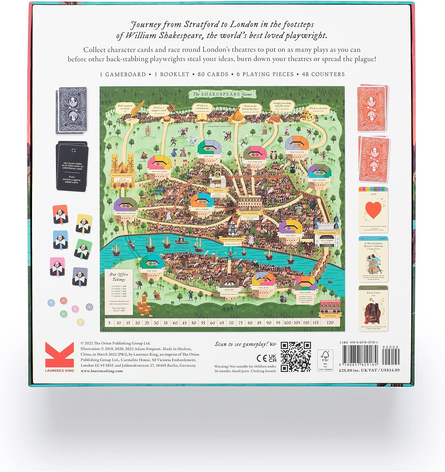 The Shakespeare Game život a dílo Shakespeara ve stolní hře