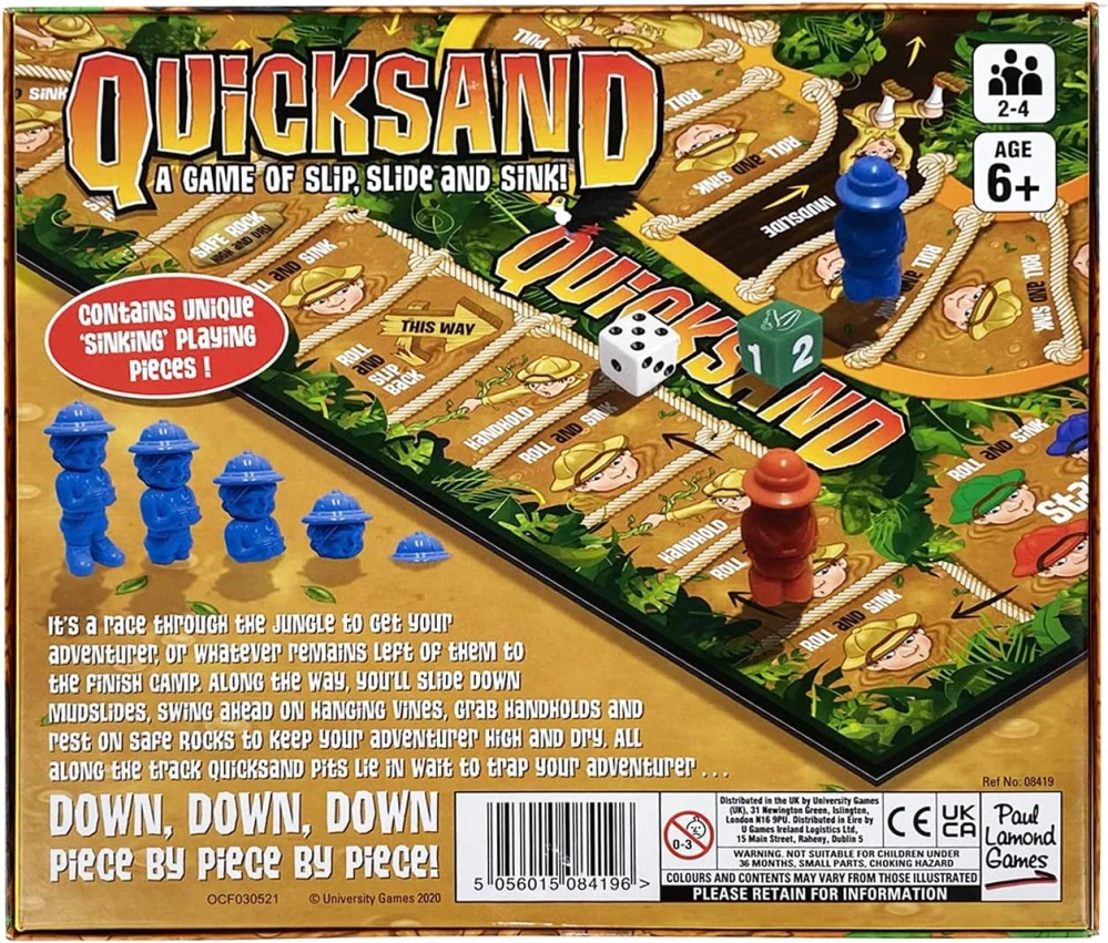 Quicksand akční stolní hra pro děti v angličtině