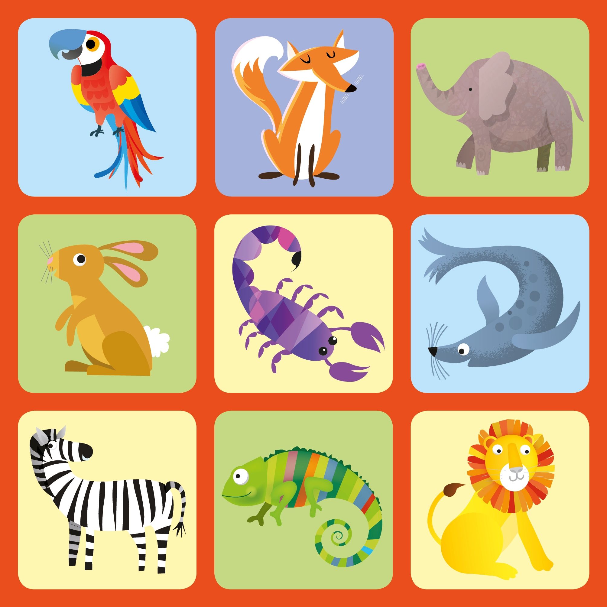 Animal Matching Games and Book bingo hra bingo angličtina