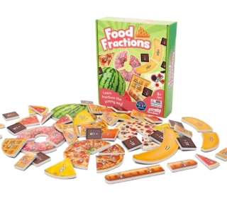 Food Fractions matematika CLIL zlomky s obrázky jídla