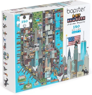 New York Jigsaw Puzzle New York mapa ve 180 puzzle dílcích