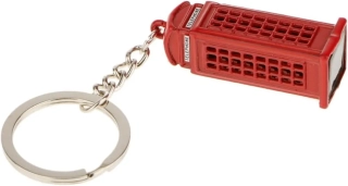 Přívěšek s červenou telefonní budkou ikonou Londýna suvenýr