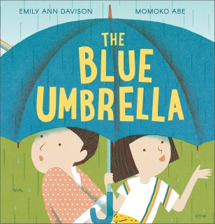 The Blue Umbrella obrázková motivační kniha pro děti v angličtině