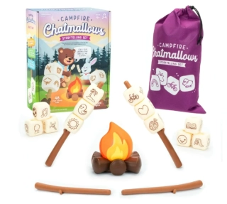 Campfire Chatmallows™ – Storytelling Set kostky tvoří příběhy
