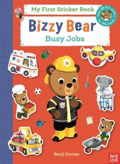 Bizzy Bear Sticker Book: Busy Jobs obrázkový sešit se samolepkami