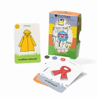 Clothes Card Game oblečení v angličtině hrací karty