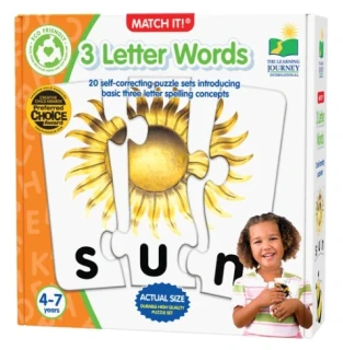 Match It! 3 Letter Words Self-Correcting Words první slova