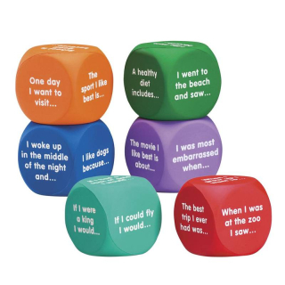 Writing Prompt Cubes anglické věty k doplnění
