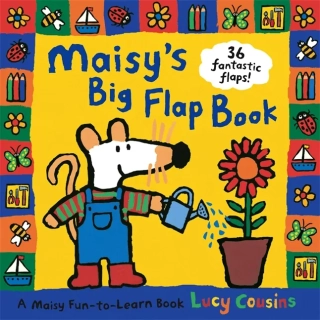 Maisy's Big Flap Book barvy a tvary v angličtině dětská kniha