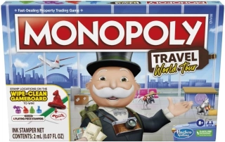 Monopoly Travel World Tour Game stolní hra Monopoly v angličtině